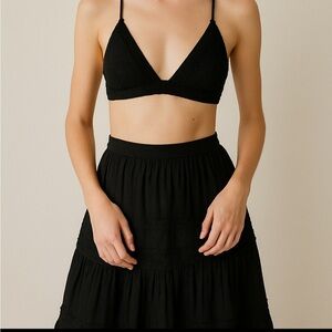 H&M Classic Black boho skirt maxi